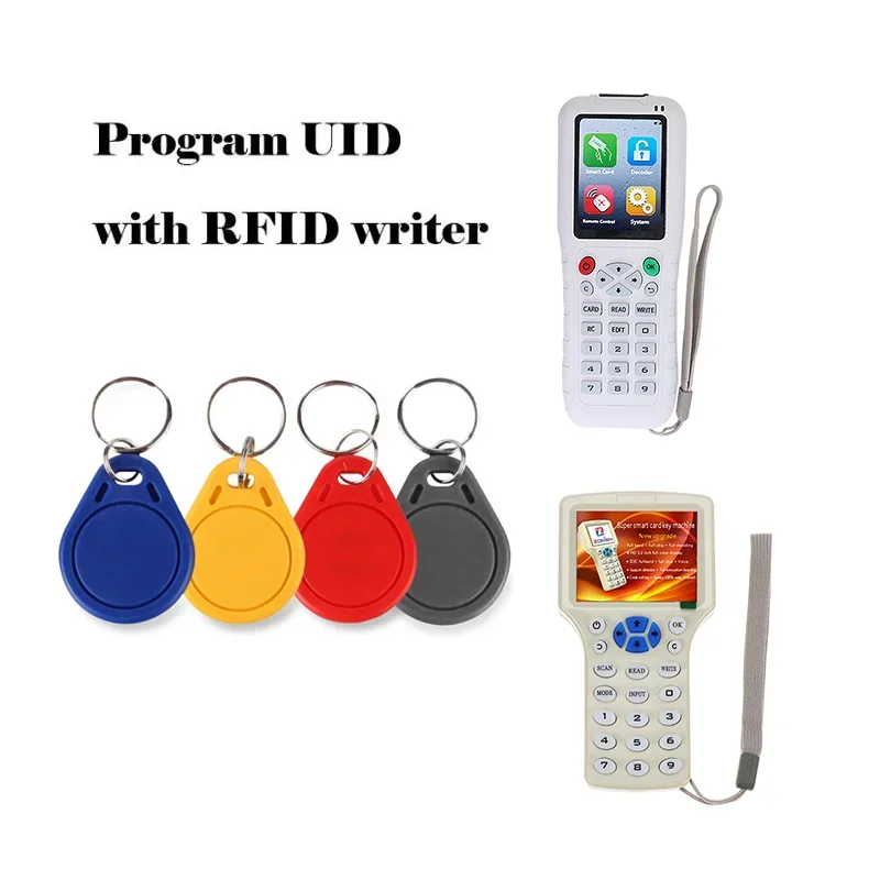 Control de Acceso RFID, 5 piezas, UID Fob, 13,56 MHz, bloque 0, Sector grabable, clon de tarjeta IC, etiquetas de llave inteligentes intercambiables, 1K, S50