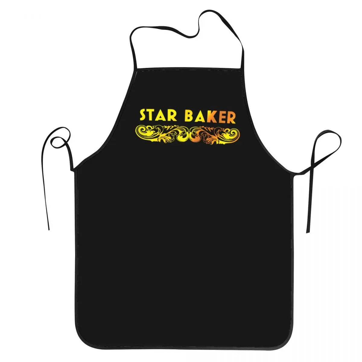 Star Baker Gold Apron Women Men Funny Adult Unisex Kitchen Chef Bib Tablier Cuisine Cooking Baking Painting