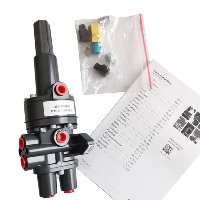 صمام رحلة Emerson Fisher Original Type 377 للمعدات الكهربائية القياسية المصنوعة من الألومنيوم والبلاستيك