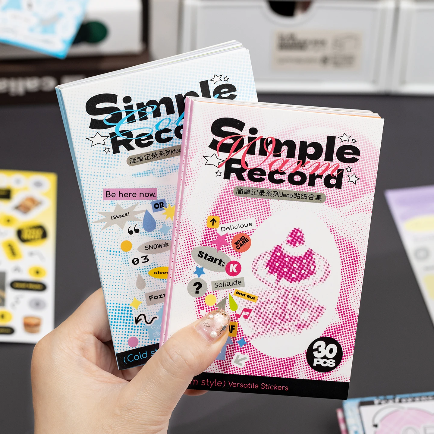 

Journal GO 30pages Simpe Record Stickers INS Style Card Craft Making Decals Scrapbooking Collage Junk Journal diy Decals