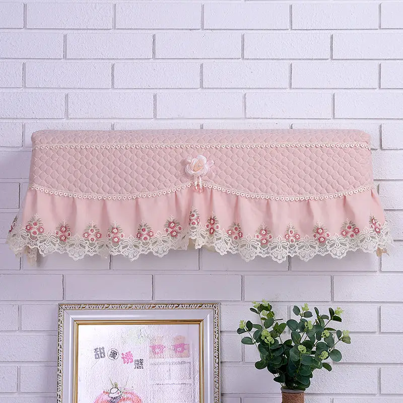 Floral Air Conditioner Covers All-inclusive Dust-proof Anti-direct Blowing Protector Dust Cover Wall Mounted  Conditioning