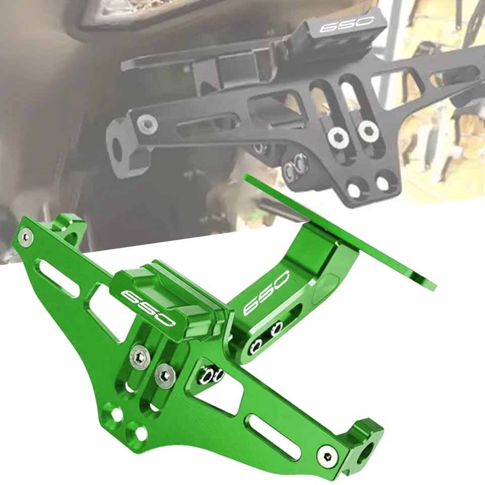 Per KAWASAKI Z650 Performance Ninja 650 Urban Tourer Z650RS Staffa targa posteriore universale per moto con luce per piastra