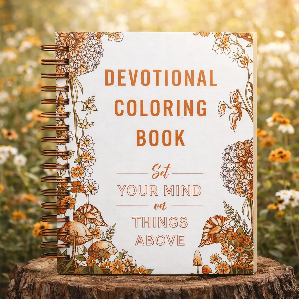 Relaxing Devotional Coloring Book Inspirational Art Pages for Stress Relief Self Expression Christmas Holiday Gift Supplies