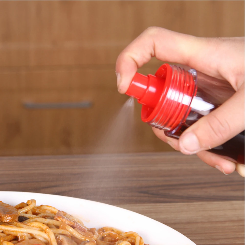 

Oil Dispenser Bottle Red Waterproof Leak-Proof High Temperature Resistant Lightweight Sauce Vinegar Container For Kitchen Bbq
