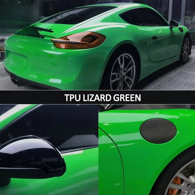 Wholesale Price Color Card TPU Series Hot Selling Colorful Lizard Green Paint Protection Film Color Changing Car Wrap Film
