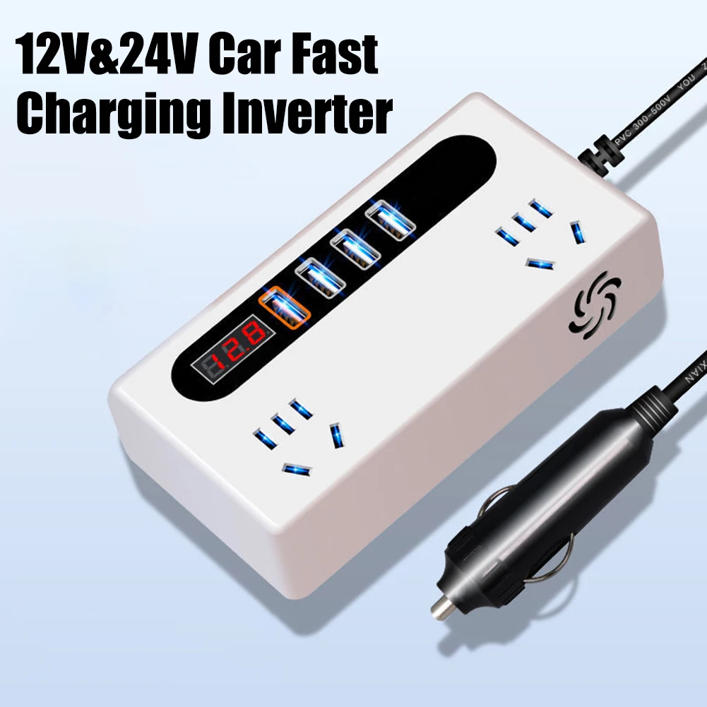 Easily Monitor Your Device\'s Charge Status Equipped with LCD Display and Multi port Support for Optimal Use in Cars