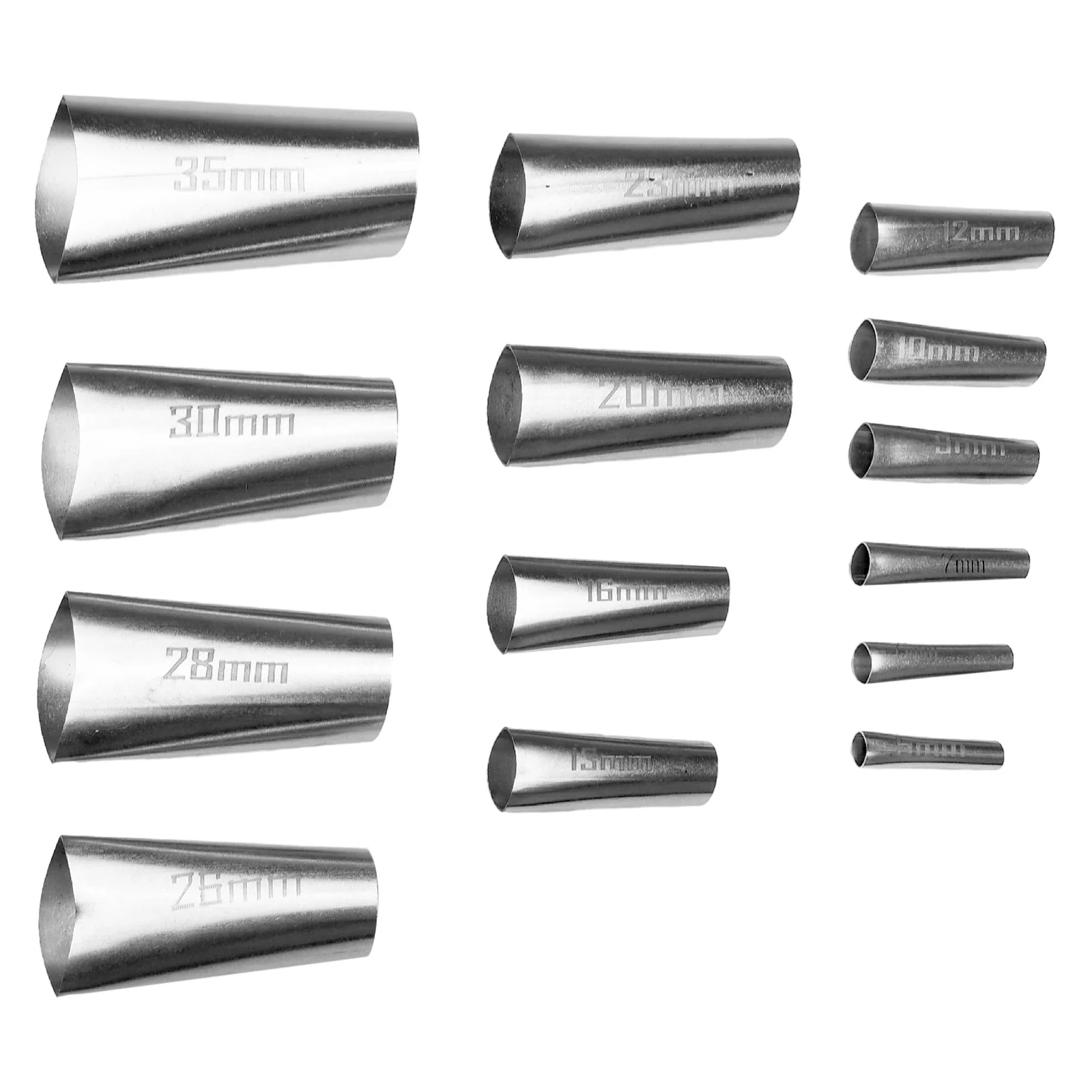 Caulking Finisher Caulking Nozzle Silver 14pcs Caulk Applicator High Quality Stainless Steel Construction Tools Caulking Tips