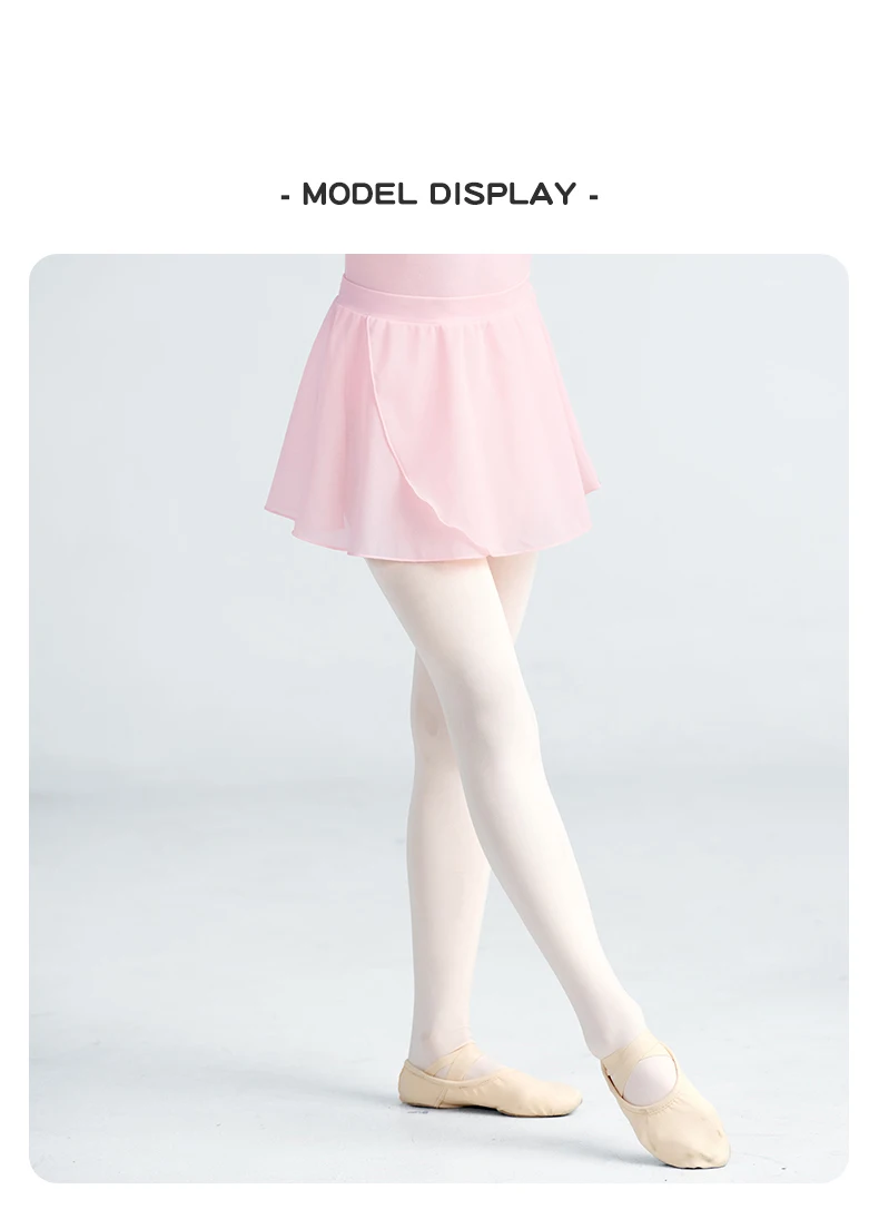 Kinder Mädchen Ballett Tanz Rock Elastische Taille Unregelmäßigen Rock Nylon Diagonal Kreuz Weiche Mesh Kurze Tanz Röcke – Detail 3