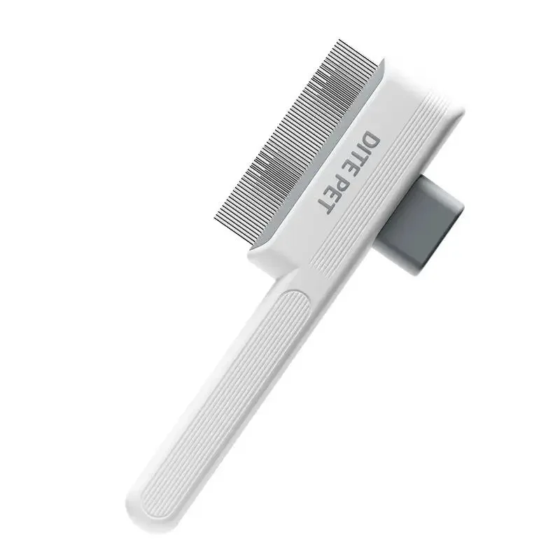 

One-Click Self-Cleaning Pet Hair Removal Comb for Cats Dogs Grooming, Suitable for Short & Long Hair, Multifunctional Flea Comb