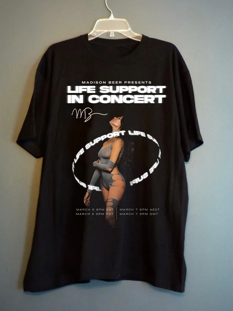 Madison Beer LIFE SUPPORT Concert Gift For Fan S to 5XL T-shirt