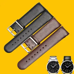 Watchbands for K22461  K22411 Calf-leather band cow Leather Genuine Leather leather strap watch band