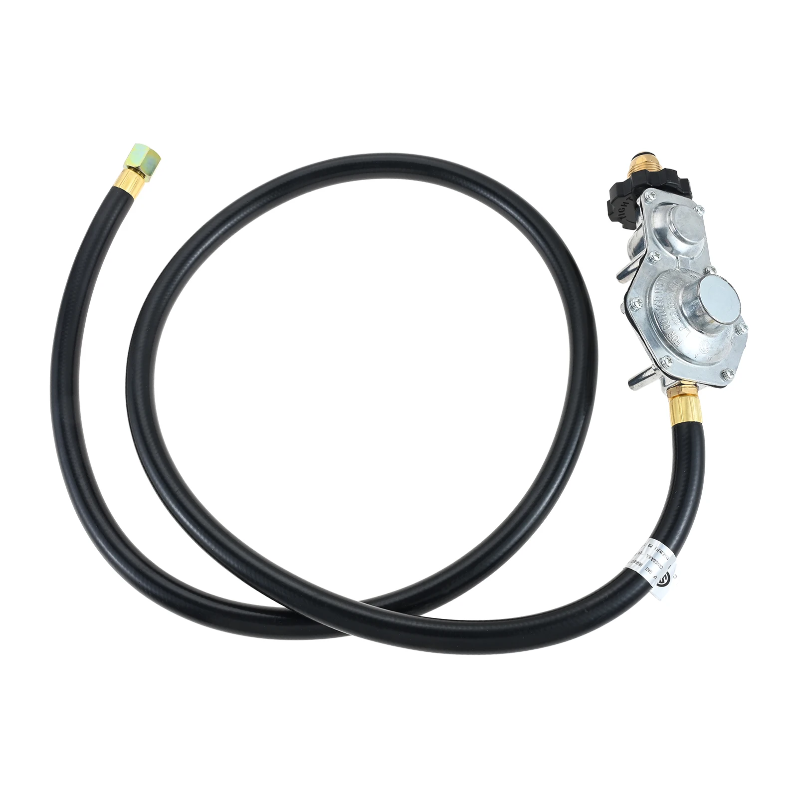 

5Feet 2 Stage Propane Hose POL Tank Connection and 3/8 in Female Fitting for Gas Grills, RV, Heaters Fits 5-100 lb Propane Tank