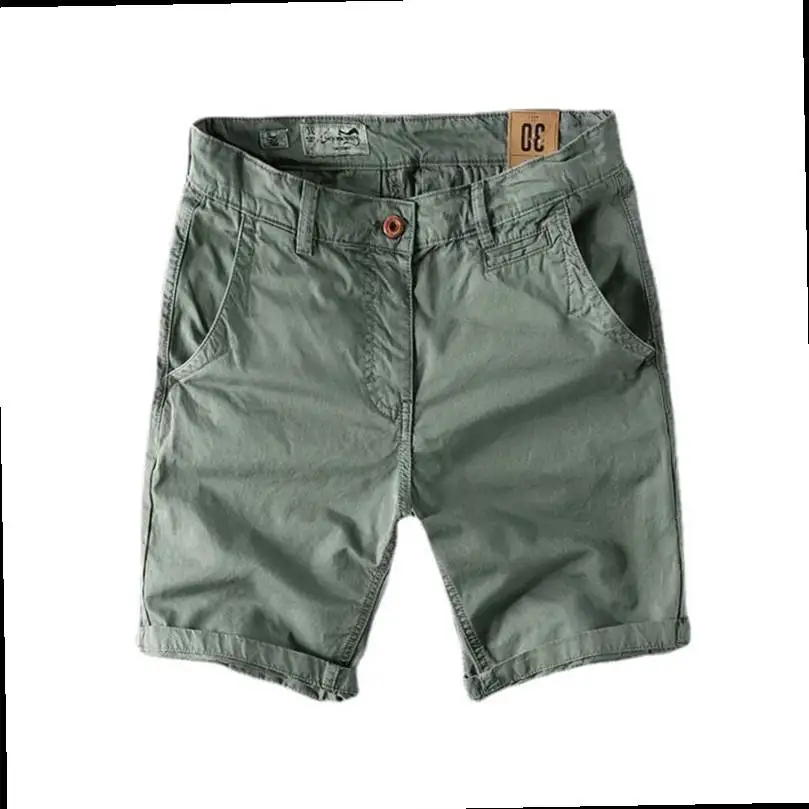 Japanese Summer Men's Casual Five-Point Pants mid Waist Slim Fit Short Shorts Youthful Vitality Style Regular Thickness