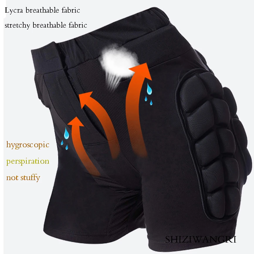 Protetor Hip acolchoado shorts esportivos, cotovelo joelho capa, esqui, skate, snowboard, patinação, S-3XL