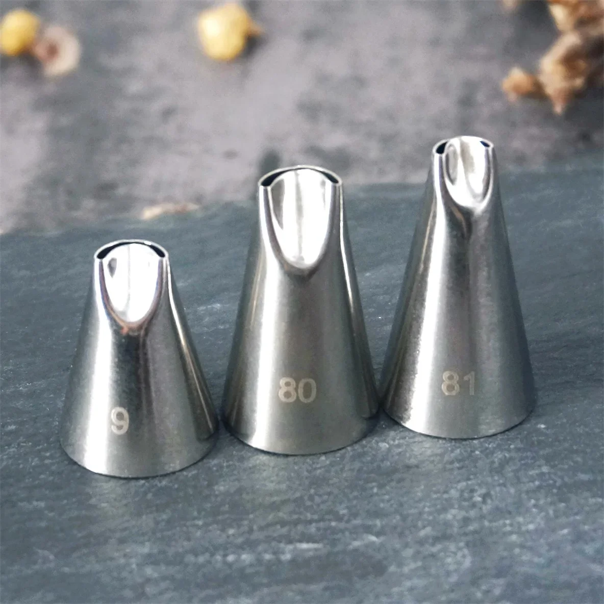 #79 80 81 Small Size Chrysanthemum Cake Tips Decorating  Cupcake Decorating Tools Stainless Steel Piping Nozzles Pastry Tools