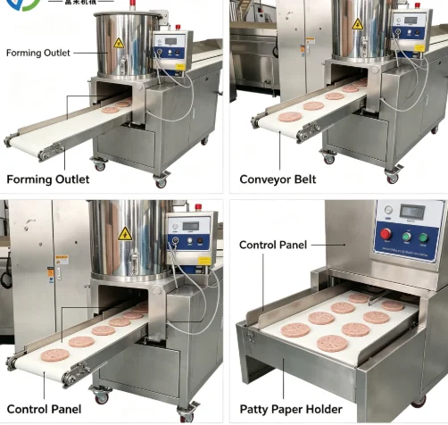 Hotel Meatloaf Making Machine Hamburger Patty Maker Burger Patty Forming Machine Burger Meat Forming Machine