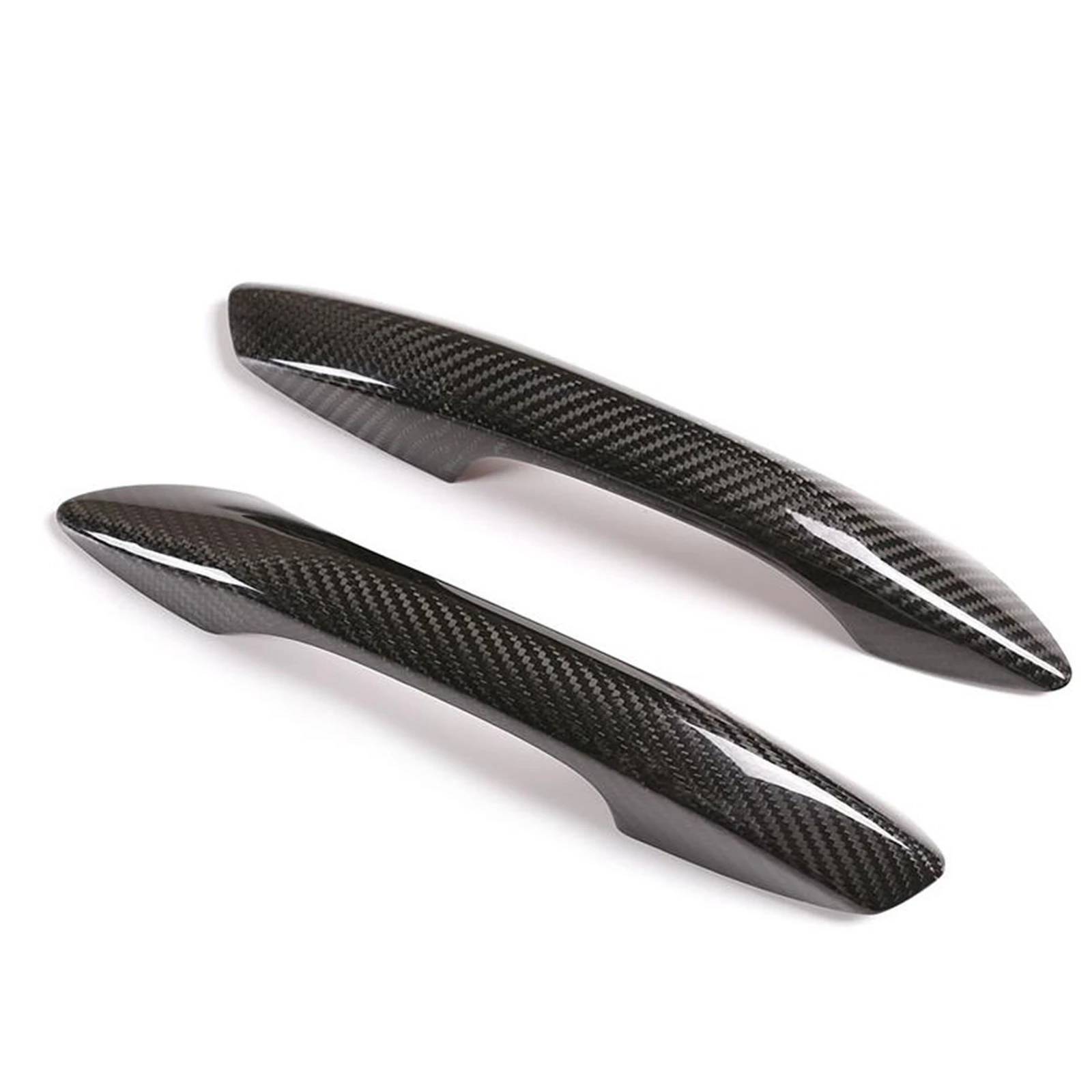 

Dry Carbon Fiber Exterior Car Door Handle Cover Shell Trim Without Sensor Hole For 718 Cayman Boxster 2016-2020 2 Door