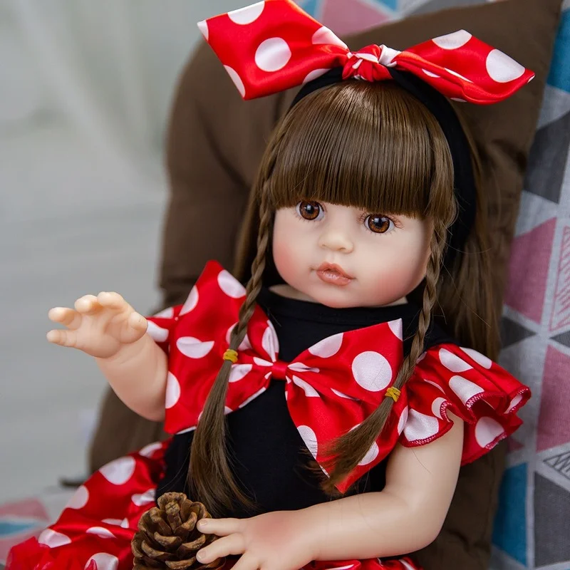 

22"48cm//55CM Reborn Baby Simulation Doll One Generation Hot Selling All-plastic Doll