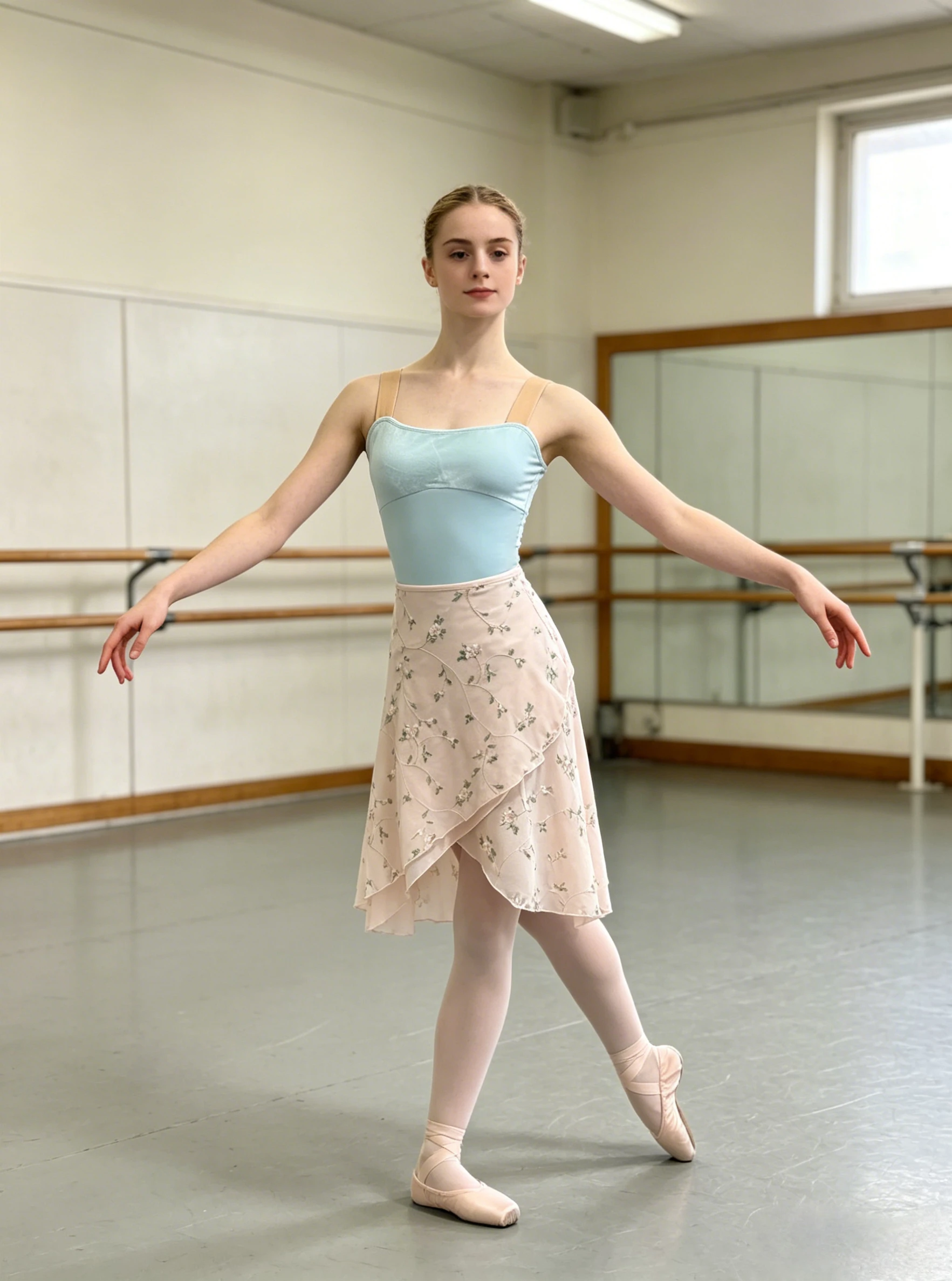 

Ballet Dance Skirt Women High Quality Embroidery Dancing Apron Girls Leotard Dress Elegant Ballet Exercise Dance Skirt