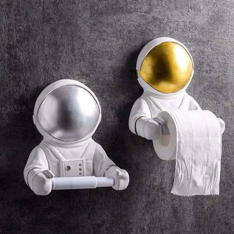 Supporto per fazzoletti di astronauta creativo nordico, ripiano per rotolo di carta igienica per astronauta creativo