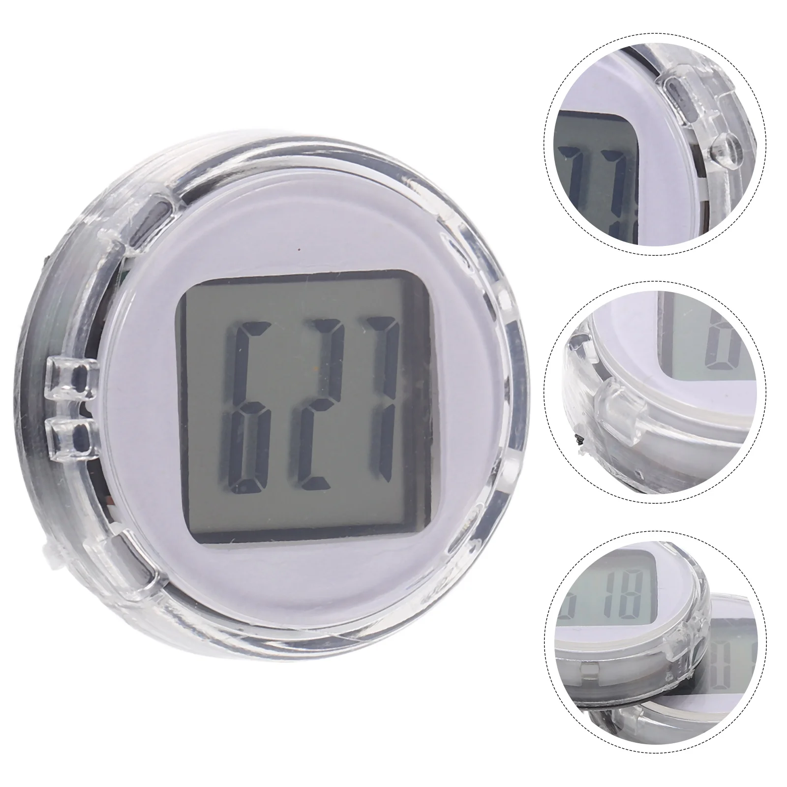 

3pcs Electronic Motorcycle Electronic For Stick On For Car Mini Clock Stick On Clock Auto Decoration