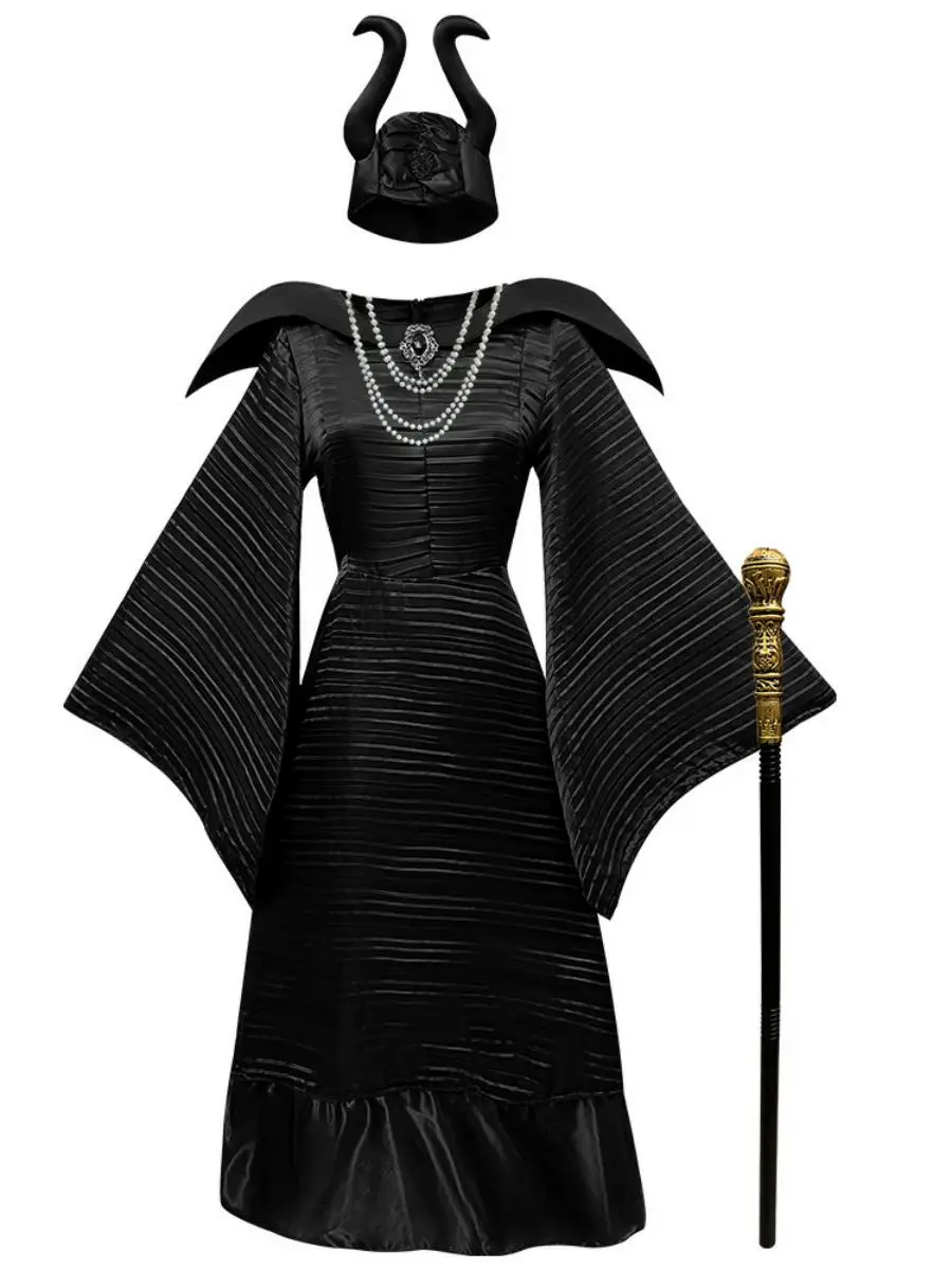 ชุดคอสเพลย์แม่มด S Beau สำหรับงานฮาโลวีน ชุดแสดงบนเวที ชุดประจำชาติสำหรับผู้หญิง