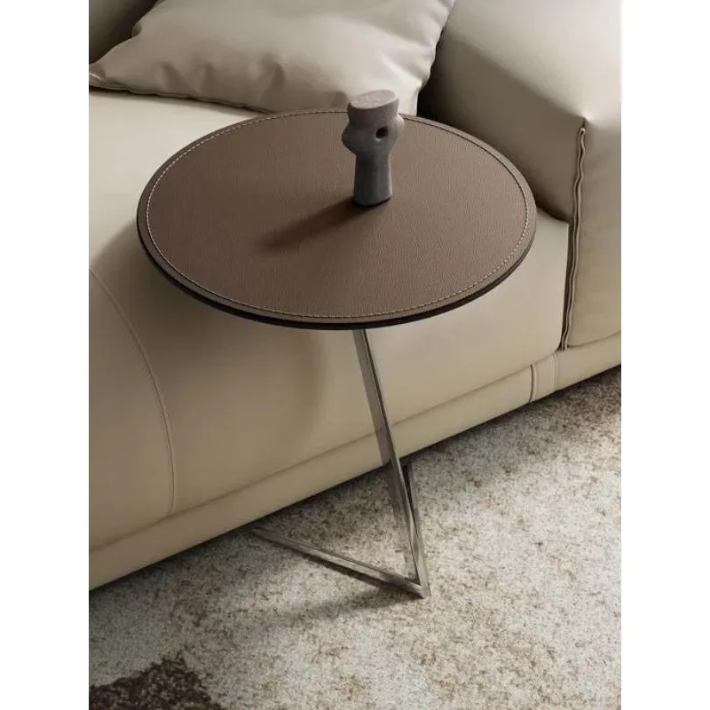 Mobile side living room 2024 new balcony small round table
