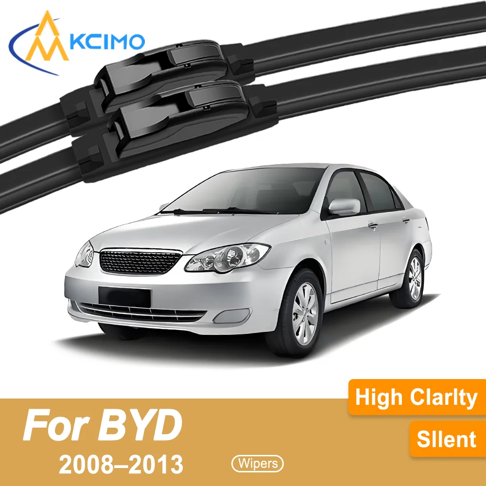 

2-Pack Superior Wiper Blades for BYD BYD F3 DM 2008–2013 All-Season Durable Quiet Wiping Uninterrupted Visibility