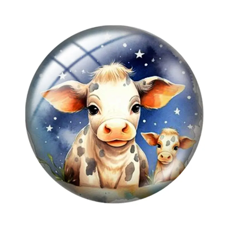 السمين الألبان الحليب البقرة 12/18/20/25 مللي متر الزجاج كابوشون قلادة سوار قلادة خواتم للمجوهرات التجريبي أقراط الظهر صنع النتائج #4