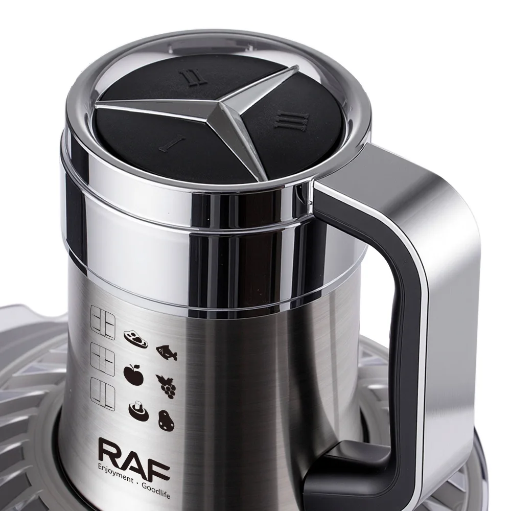 الفولاذ المقاوم للصدأ المنزلية مزدوجة السرعة منتج أغذية مفرمة اللحم الكهربائية الخضار واللحوم المروحية 3L