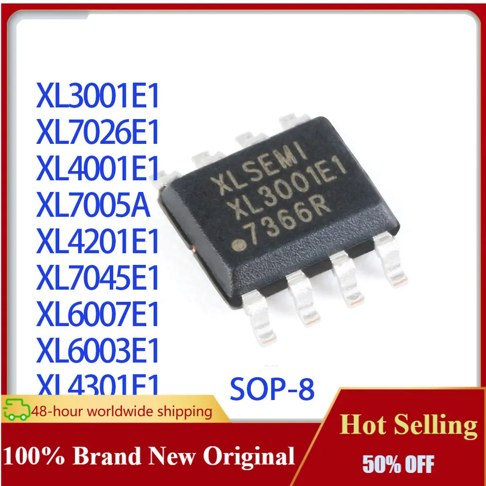 10PCS XL3005E1 XL4005E1 XL4015E1 XL4501E1 XL6019E1 XL7035E1 XL3005 XL4005 XL4015 XL4501 XL6019 XL7035 TO-263 IC Chip