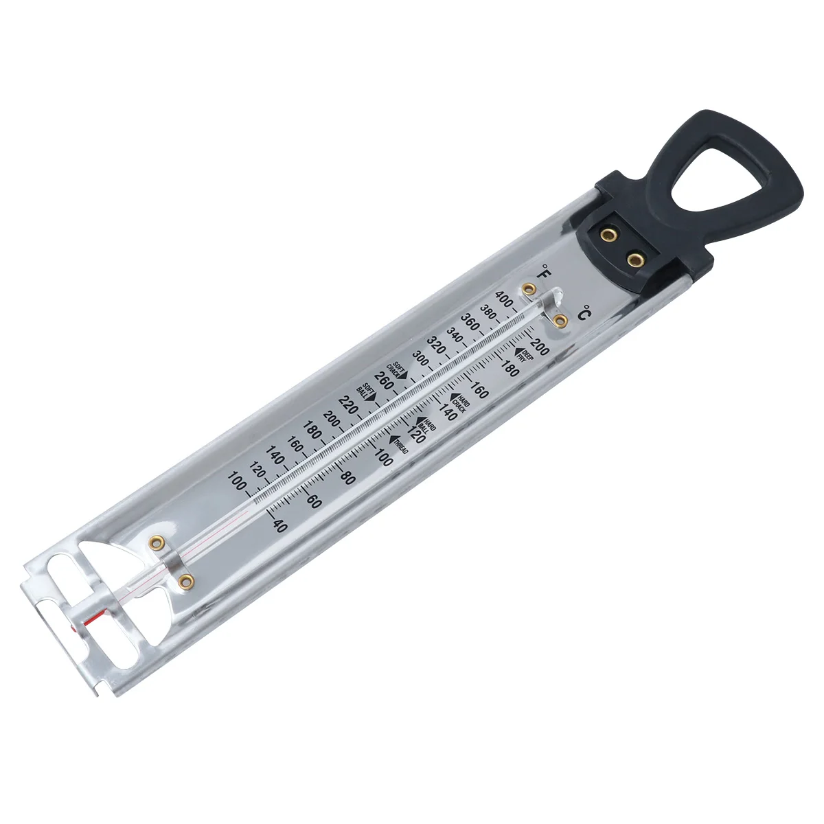 

2PCS Candy Thermometer Syrup Temperature Cooking Double Scale Fahrenheit Celsius Jam Deep Fry Storage Wall Hang