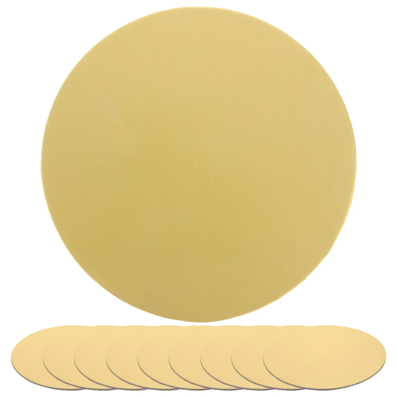 10Pcs Cake Boards Paper Thick Kraft Party Dessert Display Bases Cupcake Pastry Trays Cake Boards Round Cupcake Display Trays
