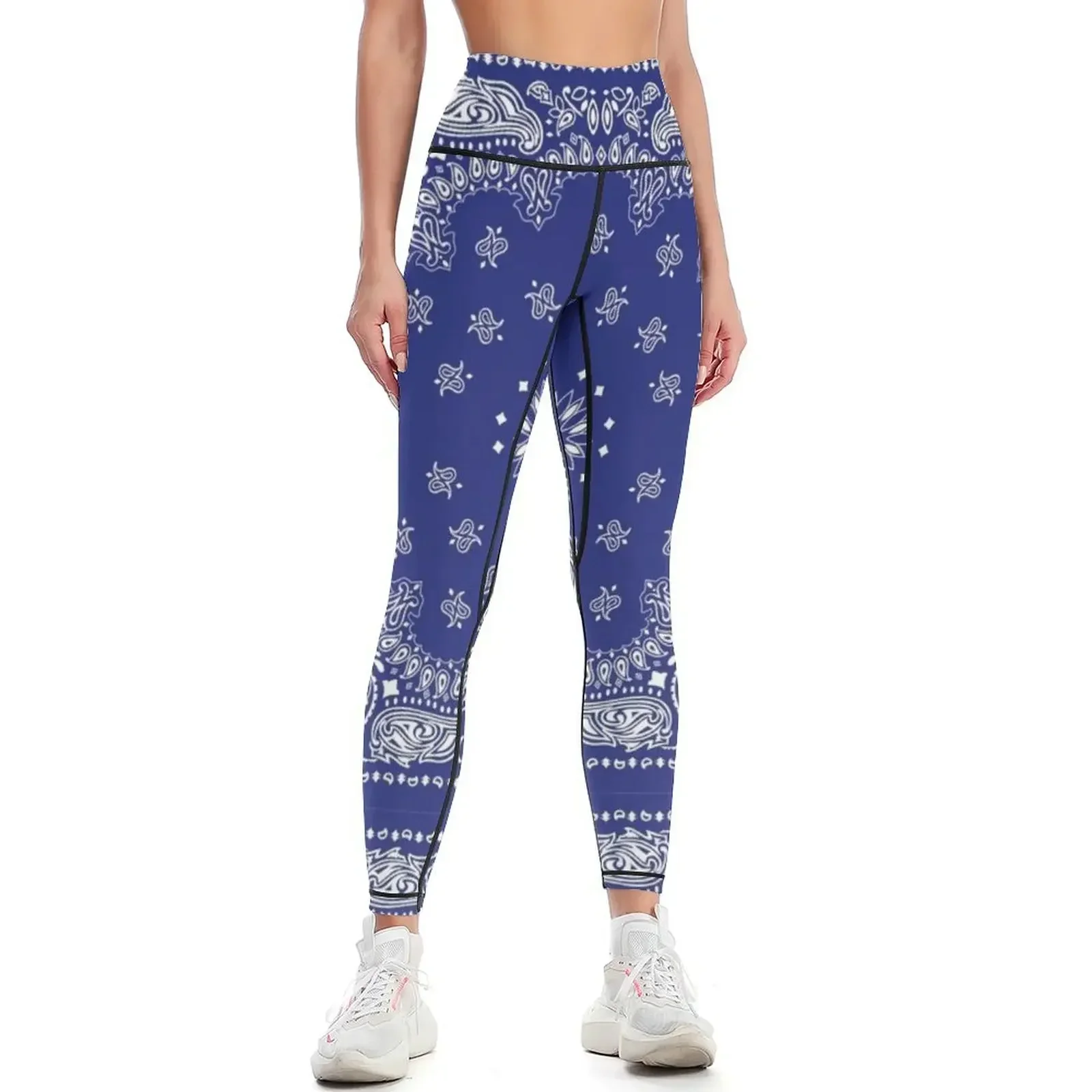 

Blue Bandana Leggings sports for Clothing fitness gym's sportswear gym clothing Womens Leggings