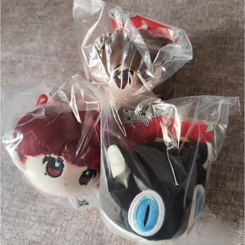

New Sega Atlus Persona 5 Royal Morgana Cute Round Plush Keychain Soft Stuffed Bag Charm Anime Game Peripheral For Game Fans