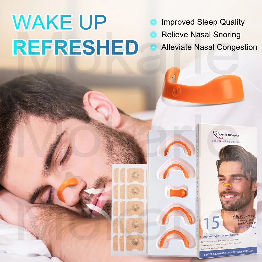 Magnetic Nose Dilator Anti Snoring Nose Patch Easy Breath Anti-Snoring Stop Snoring Device Preventing Snoring Improve Sleeping