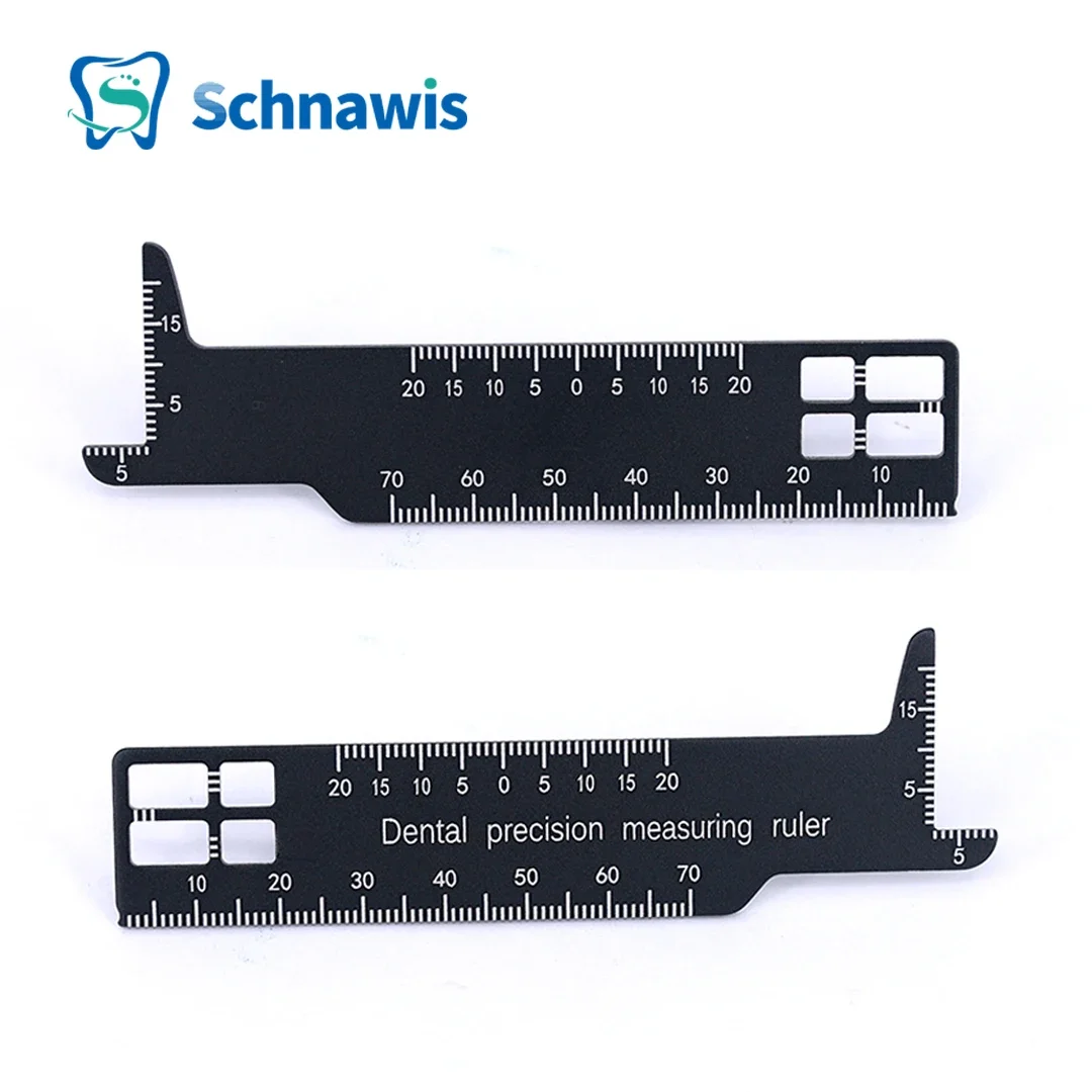 Dental Precision Measuring Ruler, Ferramenta Ortodôntica para Fotografia, Odontologia Gauge Instrument, 1Pc