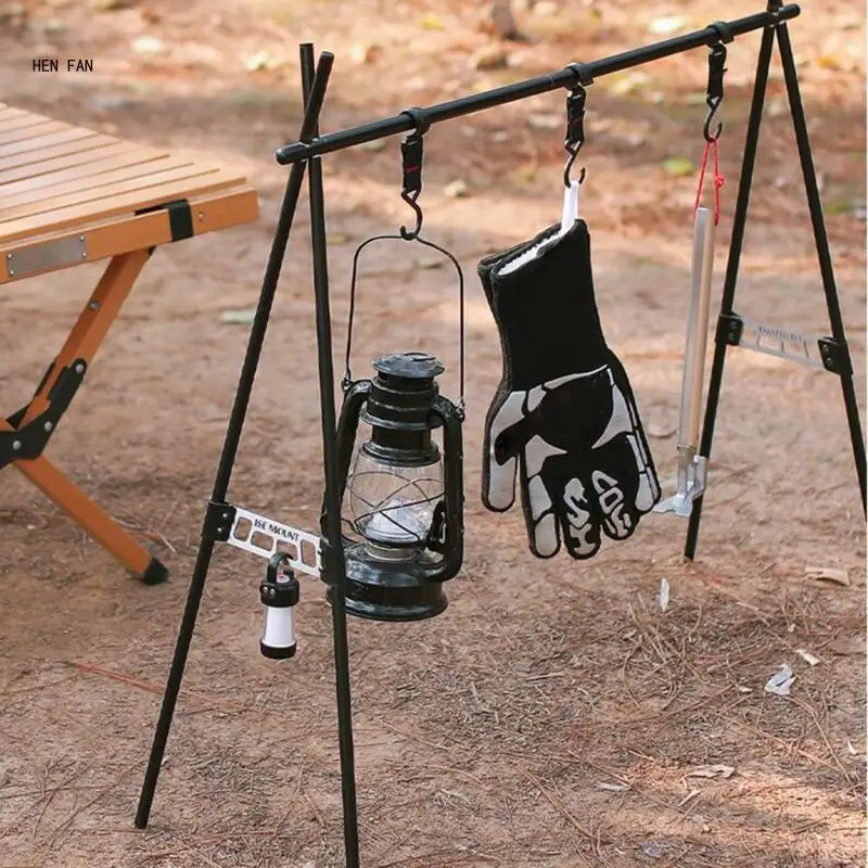 Side Device Buckle for Hanging on Triangular Storage Rack Camping Triangles Shelf Buckles Side Triangular Hanging Buckle M89D