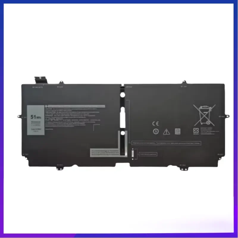 New 52TWH XX3T7 X1W0D 7.6V 5000mAh Laptop Battery For Dell XPS 13 7390 9310 2-IN-1,P103G 00FDRT,P103G001,P103G002