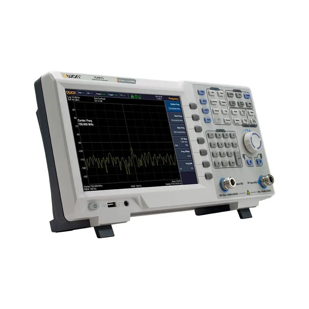 OWON XSA815TG Digital Analyzer 9 inch LCD 1Hz Resolution Bandwidth 9kHz to 1.5GHz Frequency USB with TG