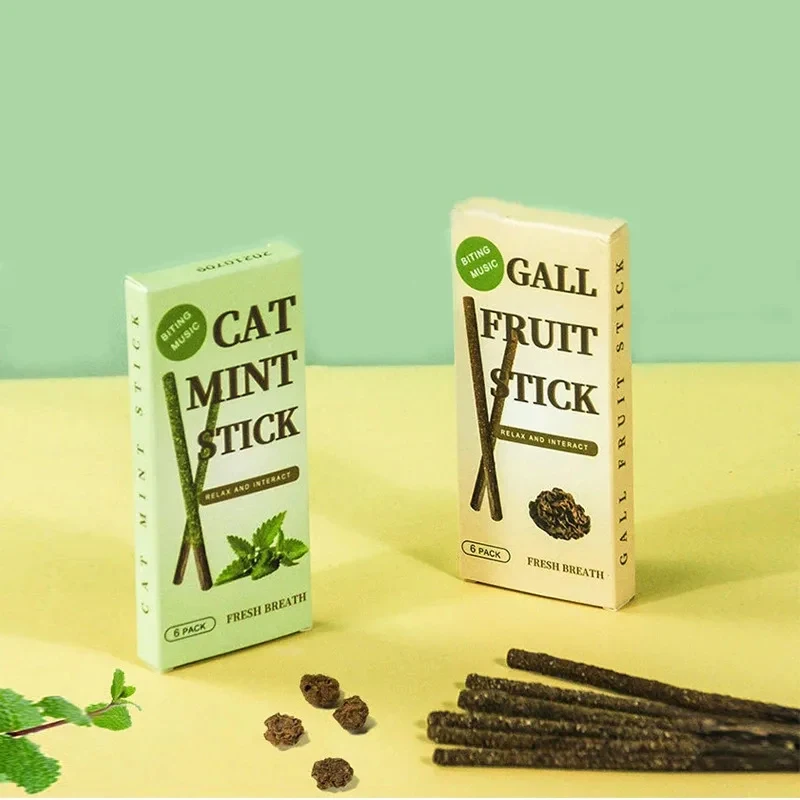 6-24 Stück Natürliche Matatabi-Katzensticks mit Minze, Beißspielezeug, Silvervine-Stäbe zur Zahnreinigung für Katzen, Leckerlis, Haustierbedarf, Katzenspielzeug