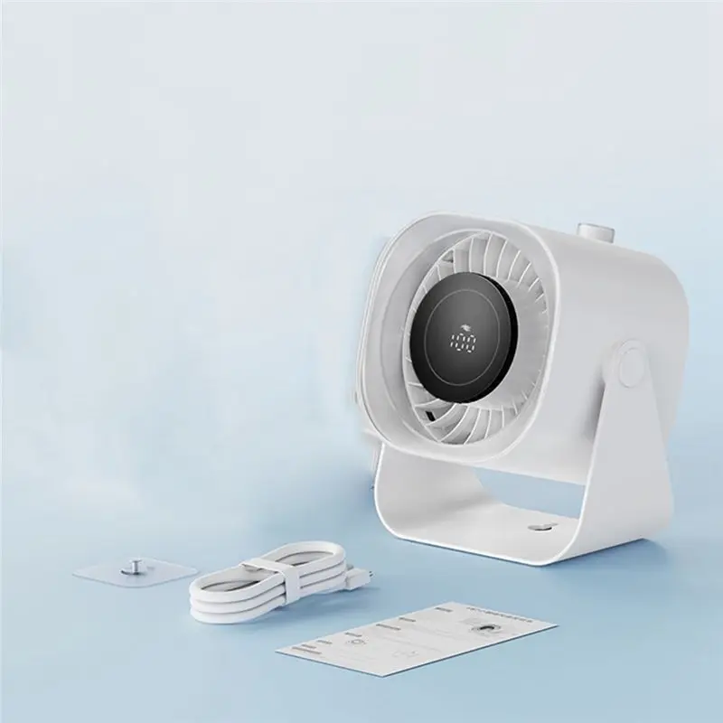 Small Table Fan With Digital Display Office Desktop Fan Suitable For Home Office Camping-A54Q