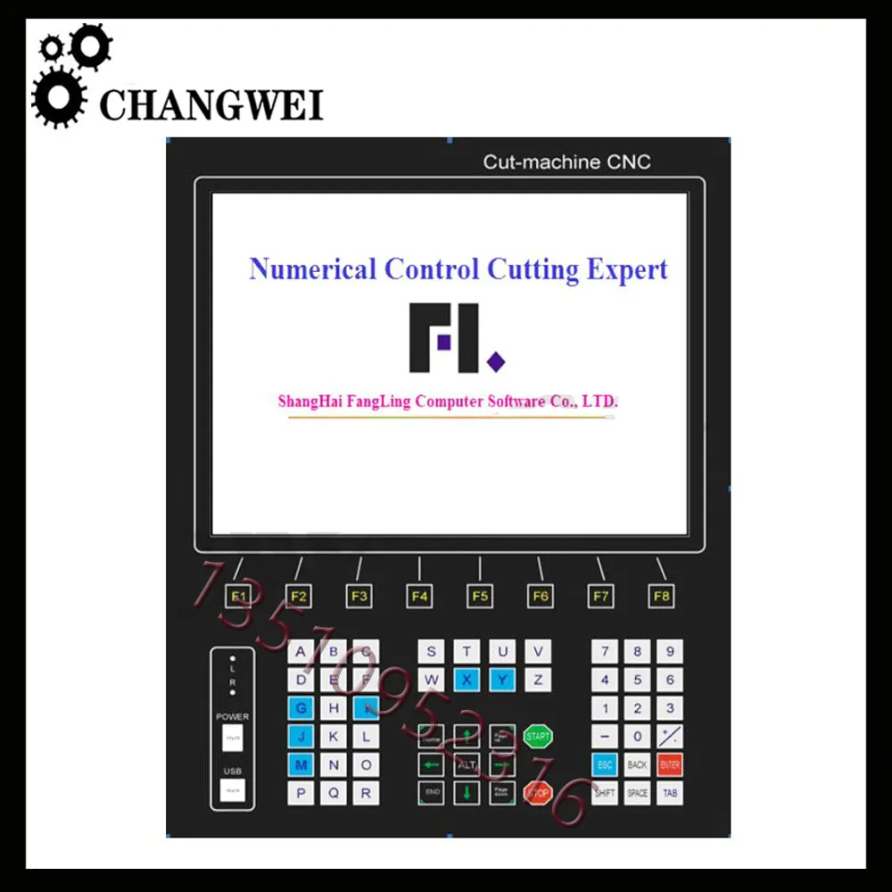 Plasma Cutting Controller Cnc Fangling F2500b Cutting System 48 Standard Library Supports Chinese And English Switching