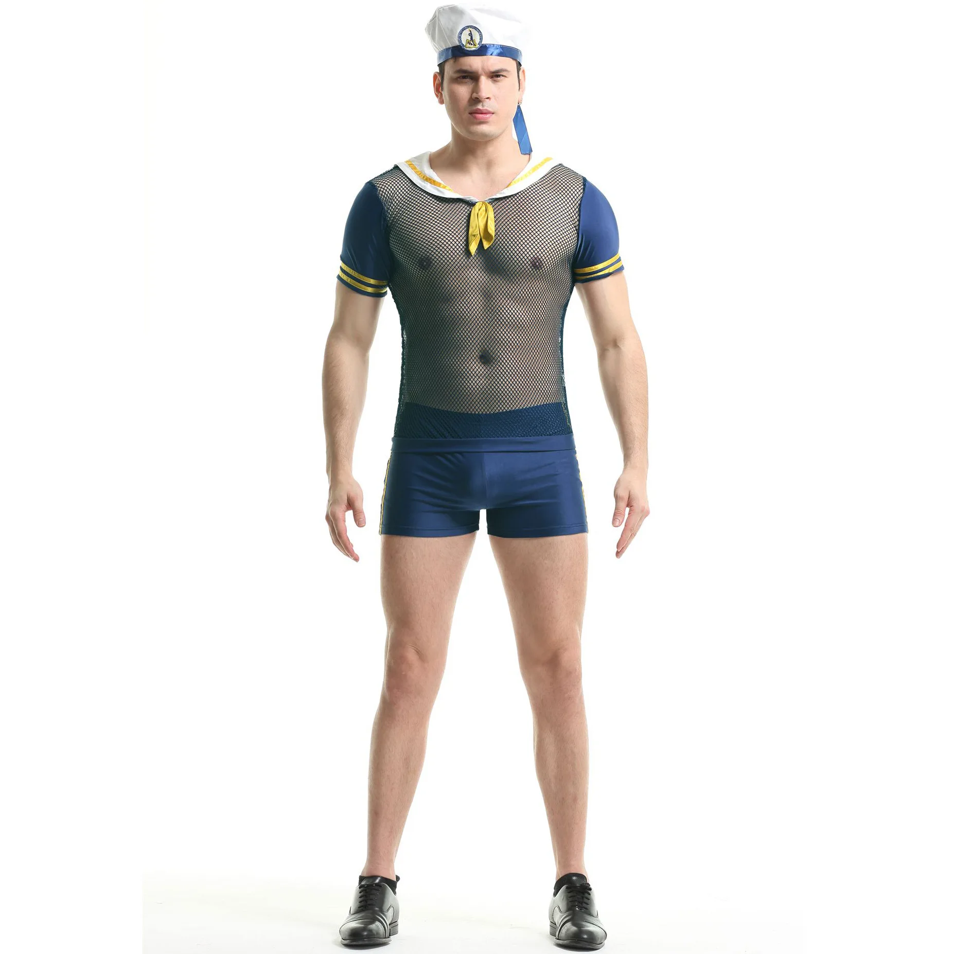 

Nightclub Performance Costumes M-XL New Men's Sexy Lingerie Sexy Uniform Set Sailor Suit Role-Playing Game Uniform Halloween