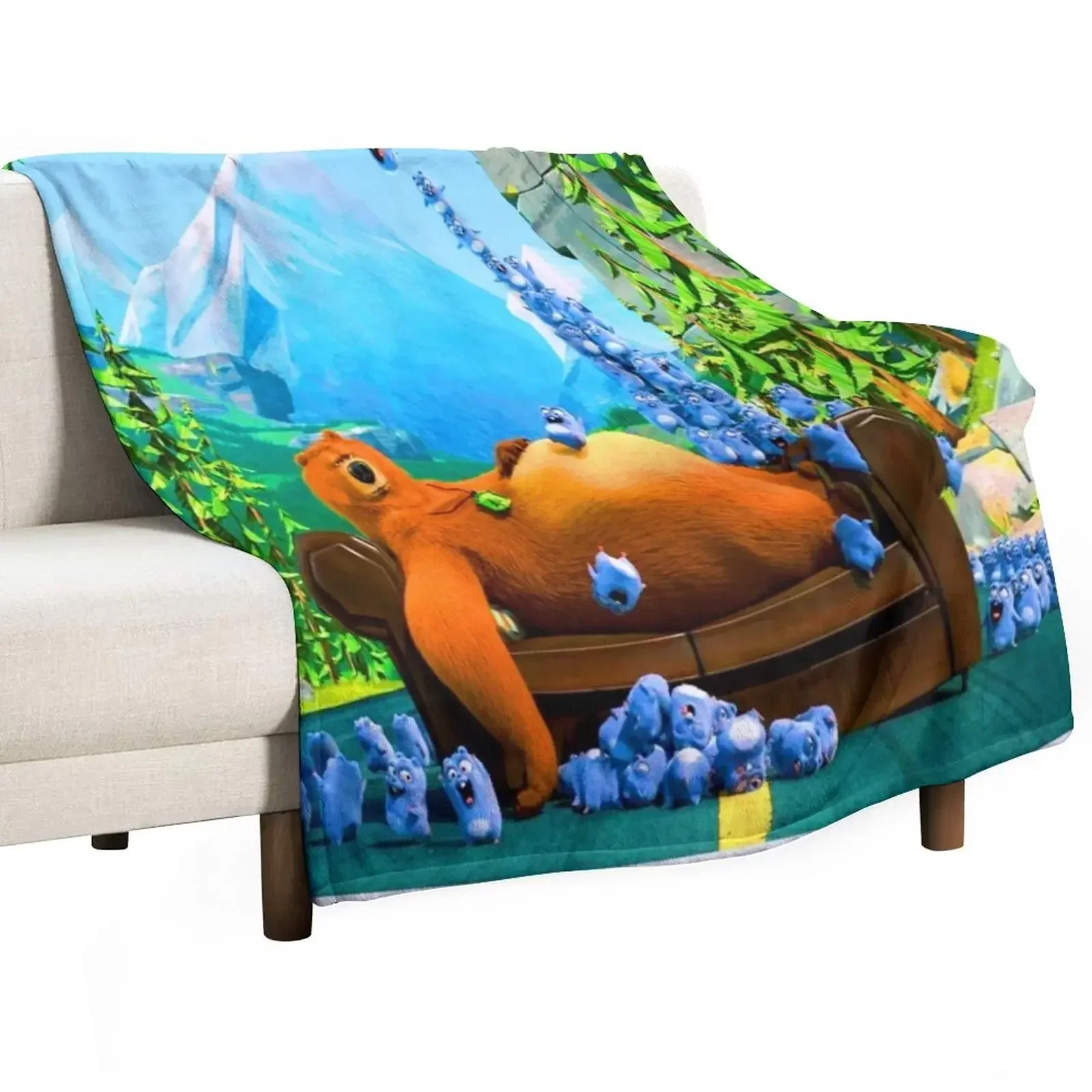 

Lemmings Tabodi And Grizzy characters super, fun, adventures Lemmings Tabodi And Grizzy Throw Blanket Large Blankets