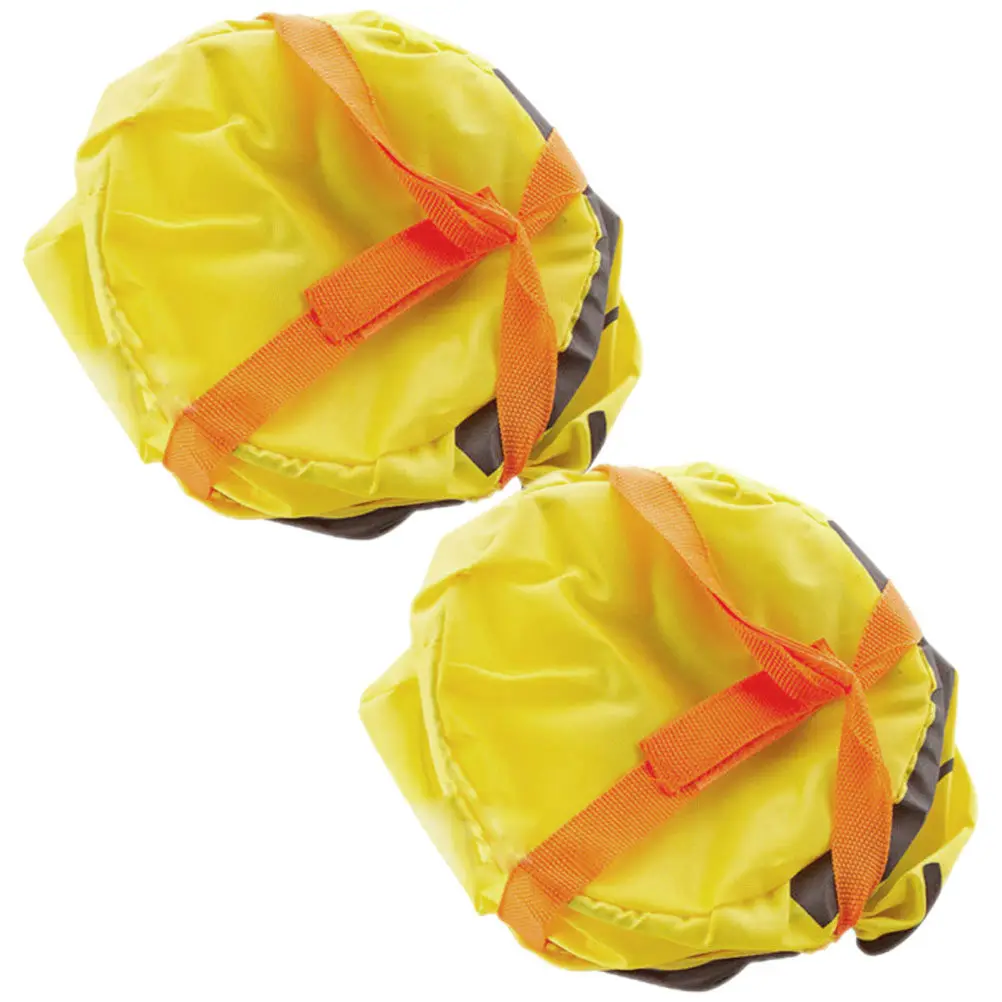 

2Pcs Foldable Car Trash Can Oxford Cloth Hanging Garbage Bucket with Mesh Pockets for Vehicle Seat Back Console Floor Travel