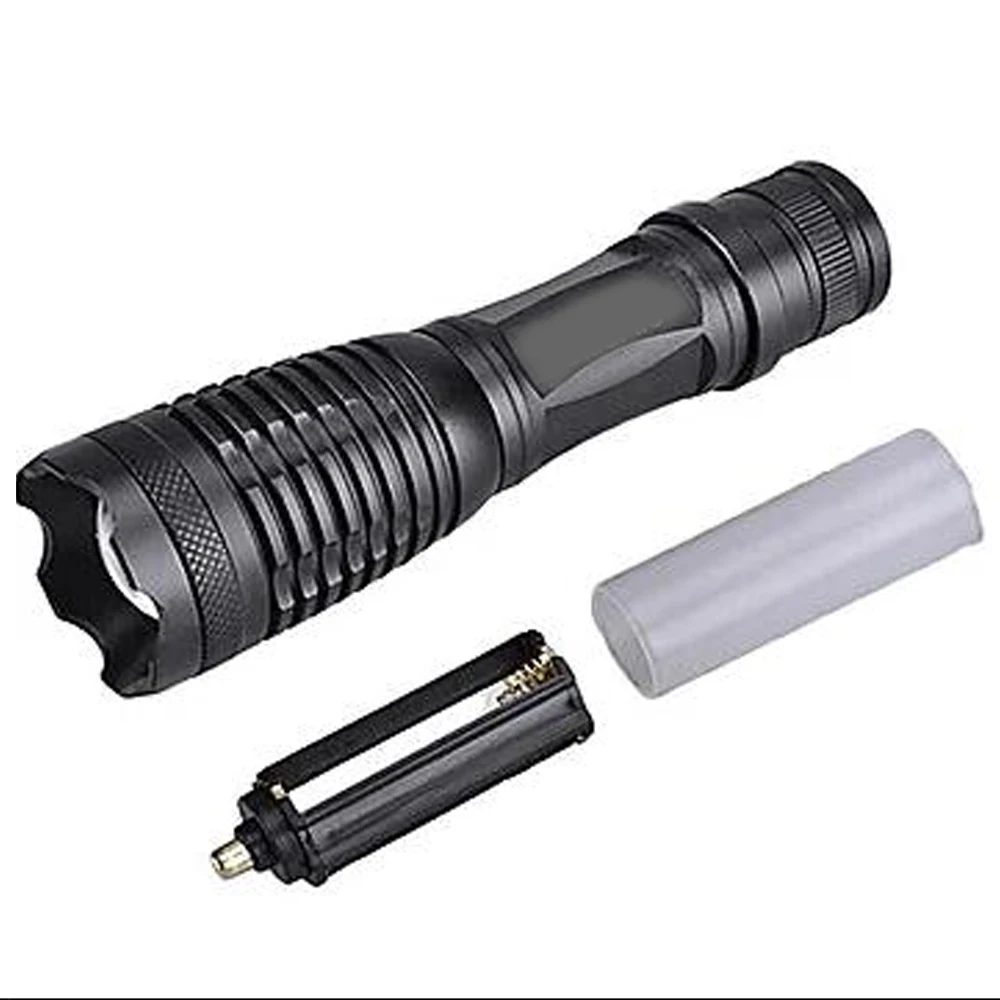 5000 Lumens LED flashlight Zoomable T6 Tactical Flash Lamp 5 Mode Waterproof 18650 LED Torch Camping Self defense Flashlights