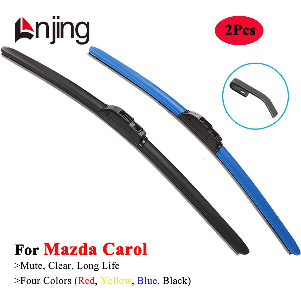 

LNJING Colorful Wiper Blades For Mazda Carol HB25S HB35S HB36 HA97 1990 1998 2004 2010 2014 2015 2019 2020 2021 2022 2023 2024