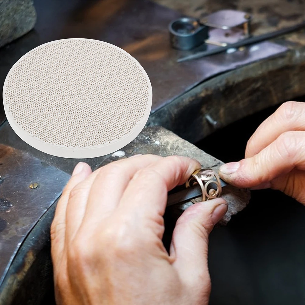 2 ชิ้นบอร์ดบัดกรีสำหรับหล่อหลอมเครื่องประดับเชื่อมทนทานทนความร้อนโครงสร้างรังผึ้งเงินทองแดงการประมวลผล