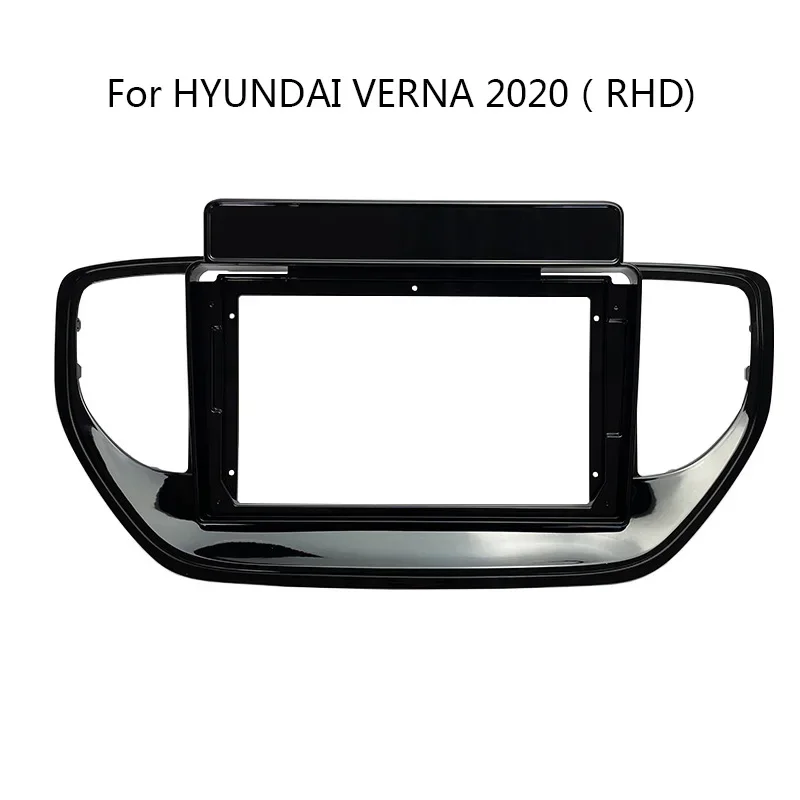 Car Radio Fascia For HYUNDAI VERNA 2020 2021 Auto Stereo Audio Player Dash Panel Frame Kit